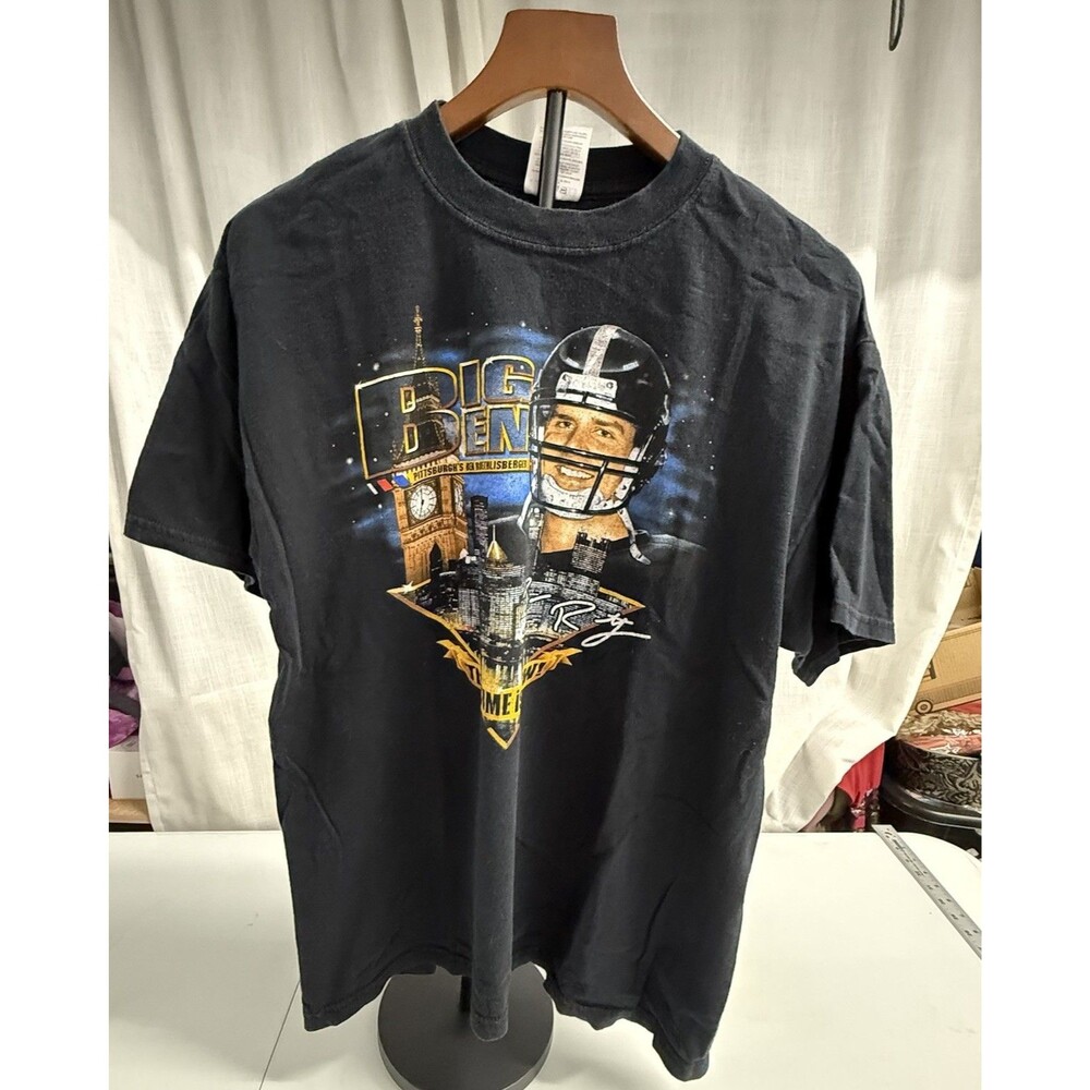 Vintage 2004 Big Ben Roethlisberger Pittsburgh Steelers T-Shirt 2XL